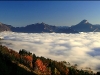 Mer de nuages entre Belledonne Vercors et Chartreuse - 24 octobre 2008